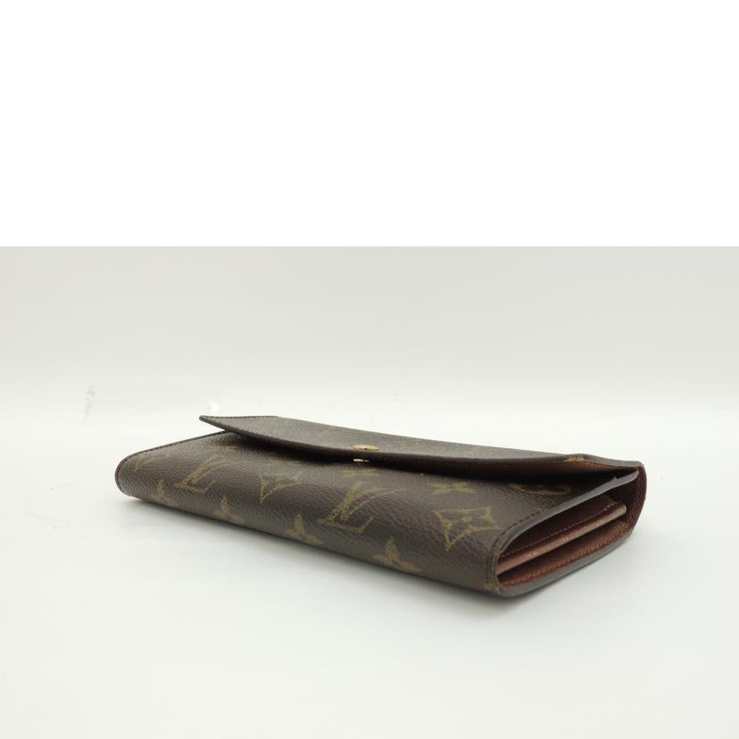LOUIS VUITTON ルイ・ヴィトン 二つ折り 長財布 ブラウン /ポシェットポルトモネ・クレディNM/モノグラム/M61726//MB0035/ABランク/69