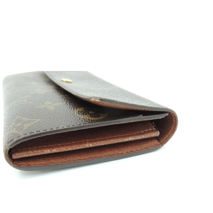 LOUIS VUITTON ルイ・ヴィトン 二つ折り 長財布 ブラウン /ポシェットポルトモネ・クレディNM/モノグラム/M61726//MB0035/ABランク/69