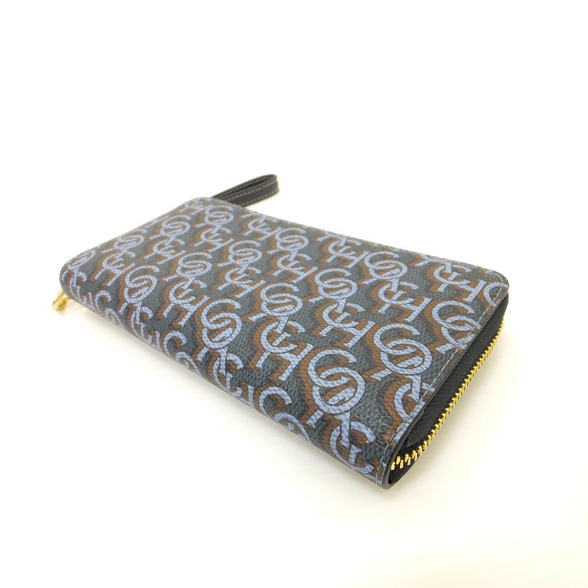 COACH コーチ/シグネチャーモノグラム/ラウンドジップ長財布/CF521//M22**/Aランク/88