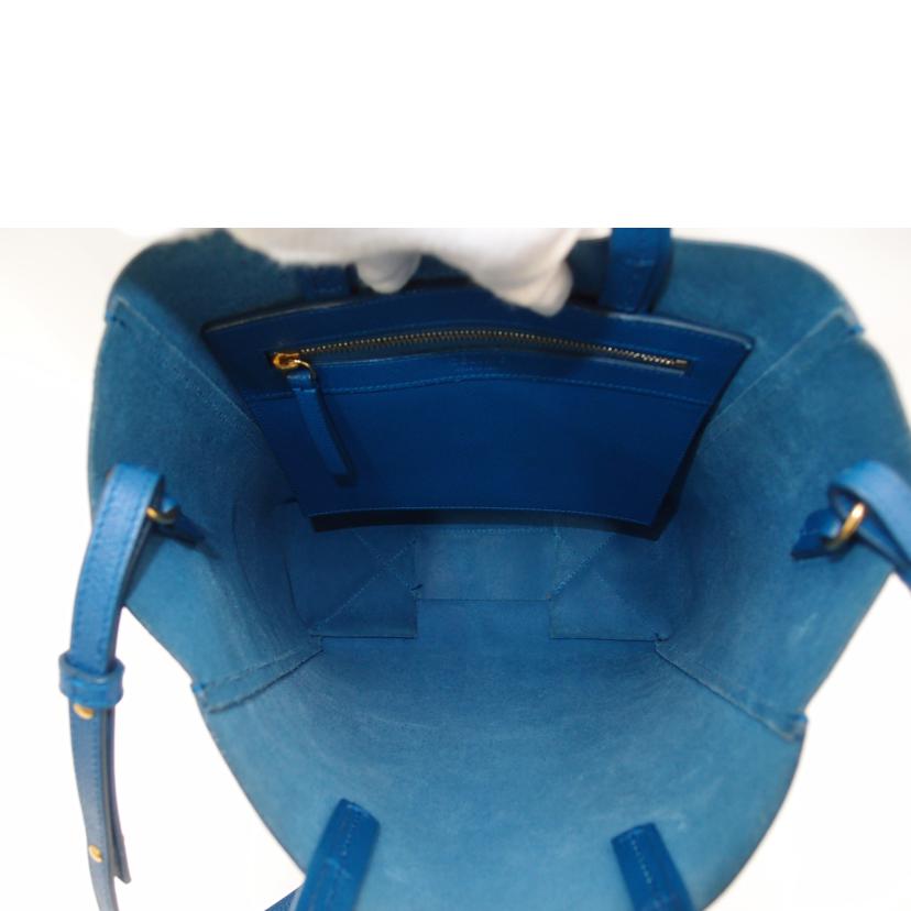 CELINE セリーヌ ハンド 縦長 斜め掛け 肩掛け レディース メンズ/バーティカルカバ・スモールトート/ブルー/176183XBA //S CU-3105/ABランク/69