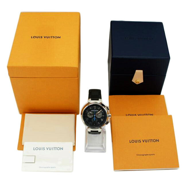 LOUIS VUITTON ルイ・ヴィトン/タンブールGM・クロノグラフ/ダミエグラフィット/クオーツ/QA094Z//UH6***/ABランク/75
