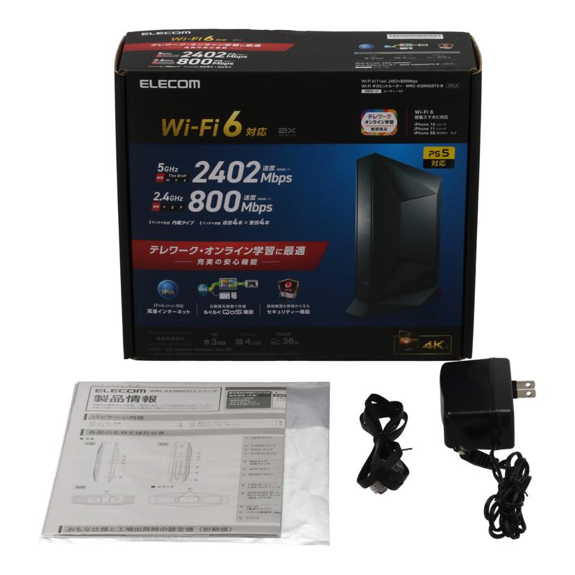 ELECOM エレコム/Wi-Fiギガビットルーター/WRC-X3200GST3-B//0333L205705573C/Bランク/69