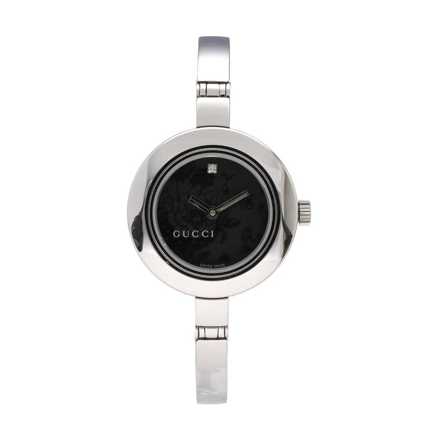 GUCCI グッチ/バングルウォッチ・1Pダイヤ/レディース/クオーツ/105//107*****/Aランク/03