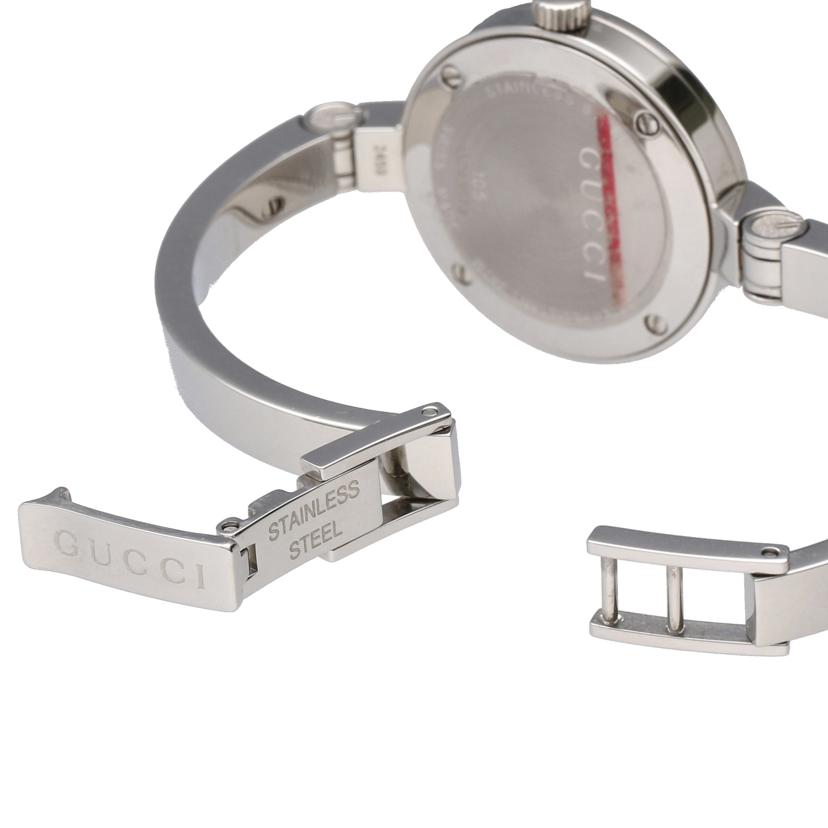 GUCCI グッチ/バングルウォッチ・1Pダイヤ/レディース/クオーツ/105//107*****/Aランク/03