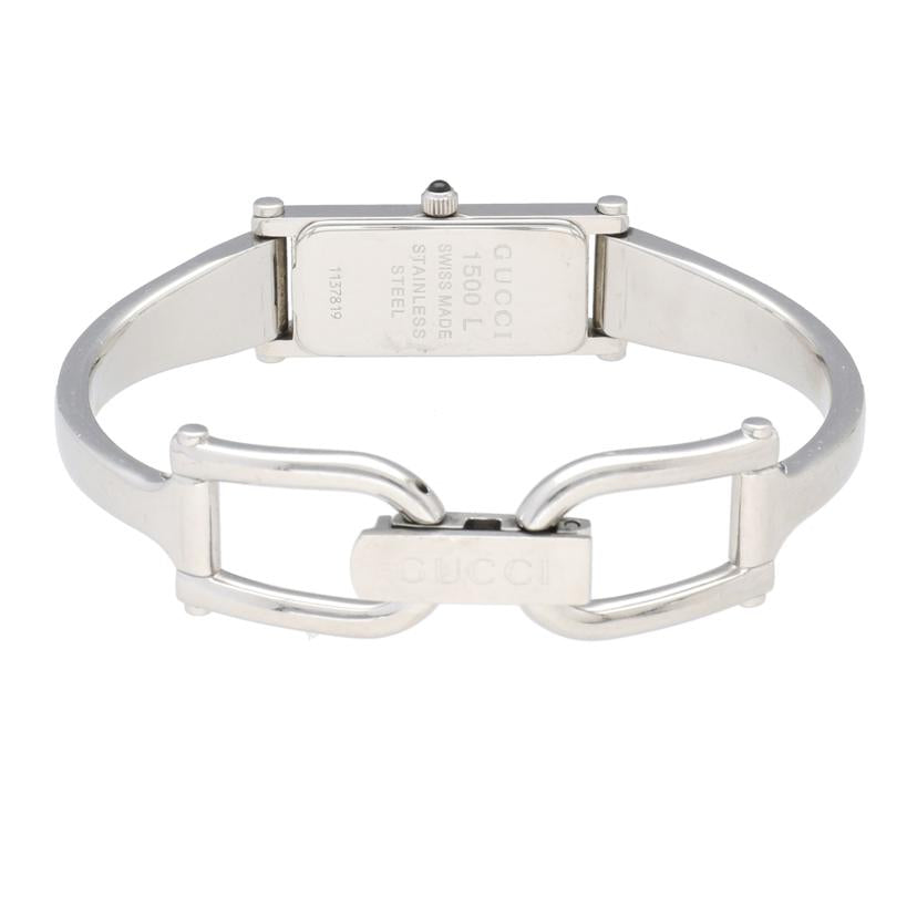 GUCCI グッチ/バングルウォッチ・ピンク×シルバー/1500L//113****/ABランク/92