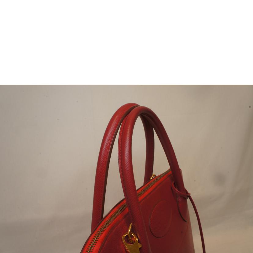 HERMES エルメス/ボリード35/クシュベル/ルージュヴィフ/GD金具//23C ○Y刻印/Aランク/92