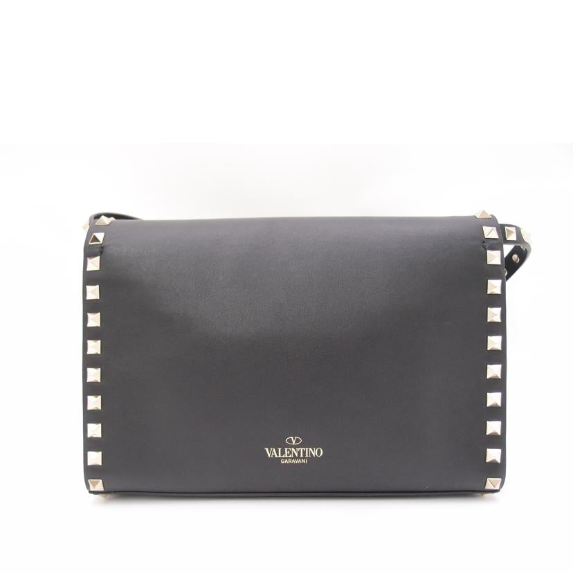 VALENTINO ヴァレンチノ・ガラヴァーニ ショルダーバッグ 斜め掛け レディース 黒/ロックスタッズ・レザーショルダー/ブラック/NW2B0181WCI //Aランク/69