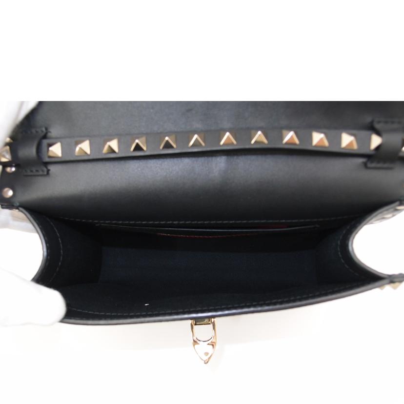 VALENTINO ヴァレンチノ・ガラヴァーニ ショルダーバッグ 斜め掛け レディース 黒/ロックスタッズ・レザーショルダー/ブラック/NW2B0181WCI //Aランク/69