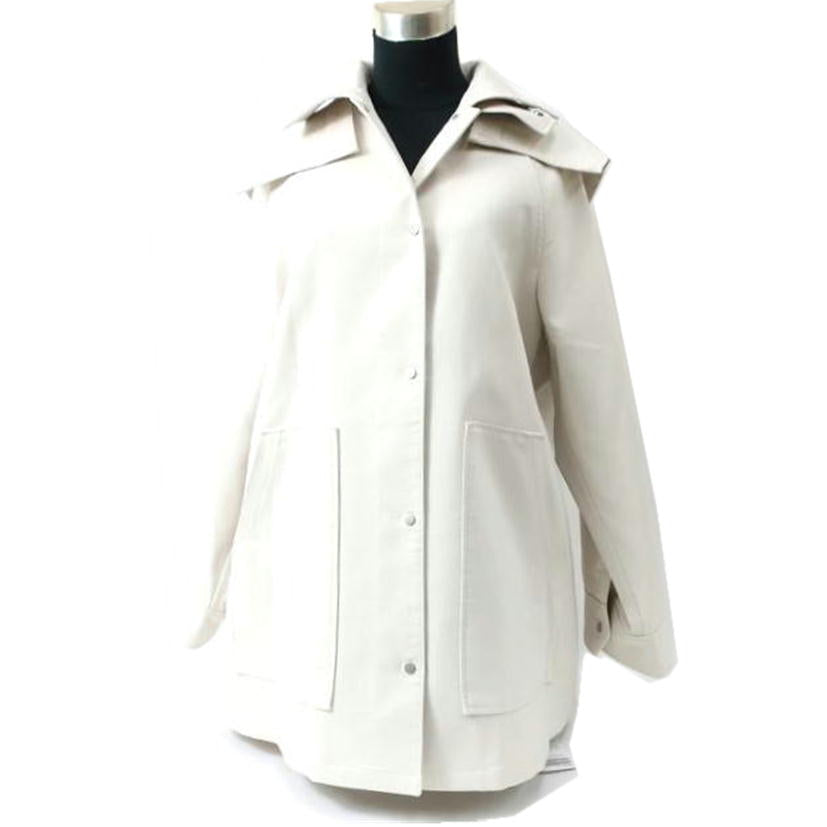 IENA イエナ/トリプルクロスフードコート/サイズ38 Mサイズ相当 ホワイト/23-020-900-5660-1-0//Aランク/65