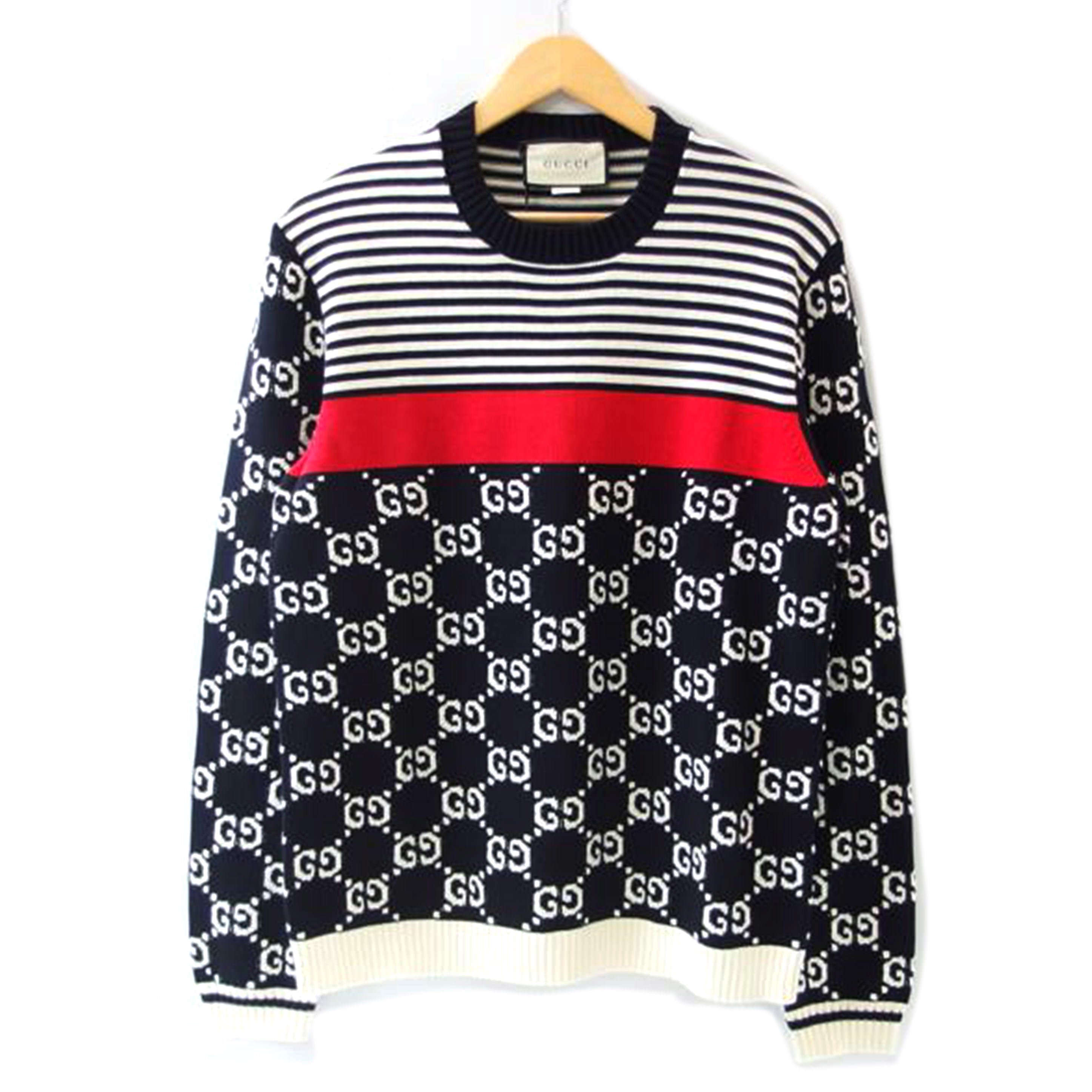 GUCCI グッチ/GGストライプジャガードニットセーター/サイズXL/496458//SAランク/83