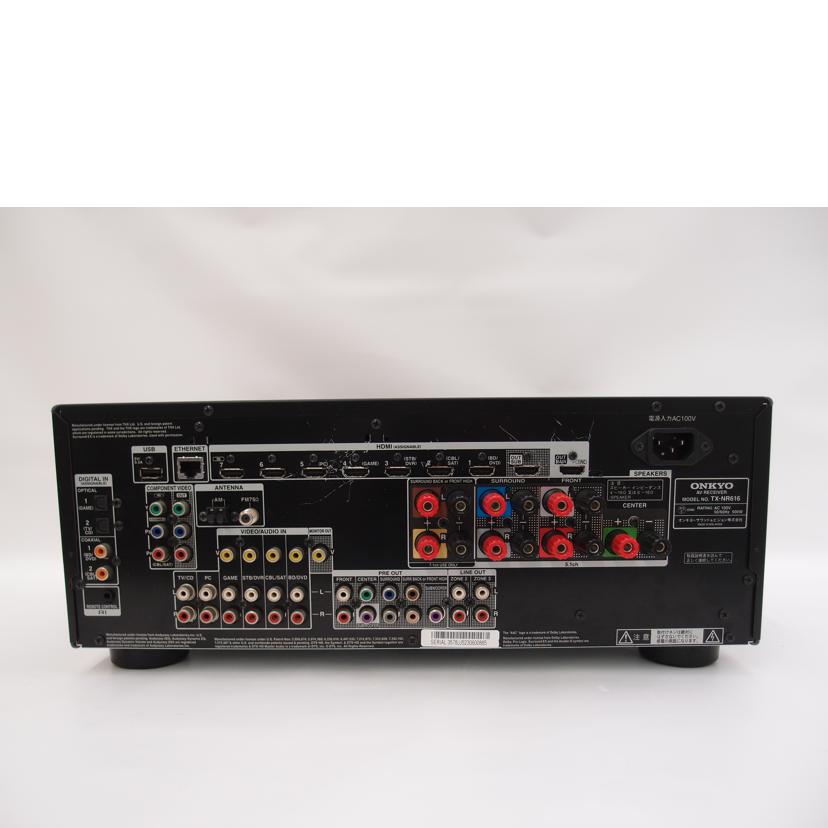 ONKYO オンキョー/7.1ch対応AVレシーバー/AVアンプ/TX-NR616//3578JJ5230600865/ABランク/69