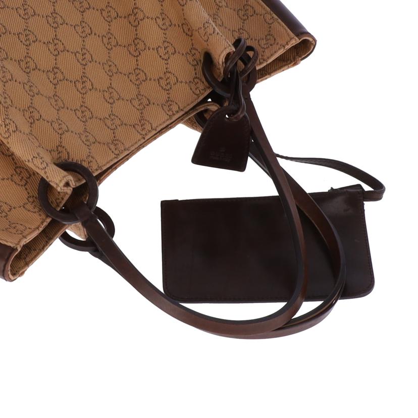 GUCCI グッチ/GGキャンバスレザートート/ミニポーチ付き/101920//1705/Bランク/75