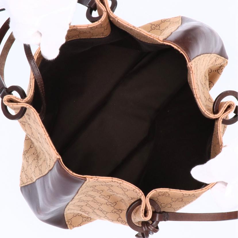 GUCCI グッチ/GGキャンバスレザートート/ミニポーチ付き/101920//1705/Bランク/75