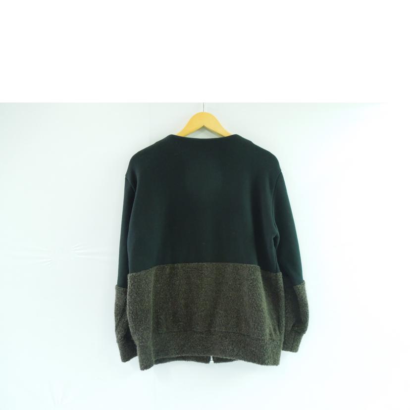 sunao kuwahara/sunao kuwahara ノーカラーブルゾン フルジップ ブラック/ブラウン サイズ2 /JO0202//Aランク/83