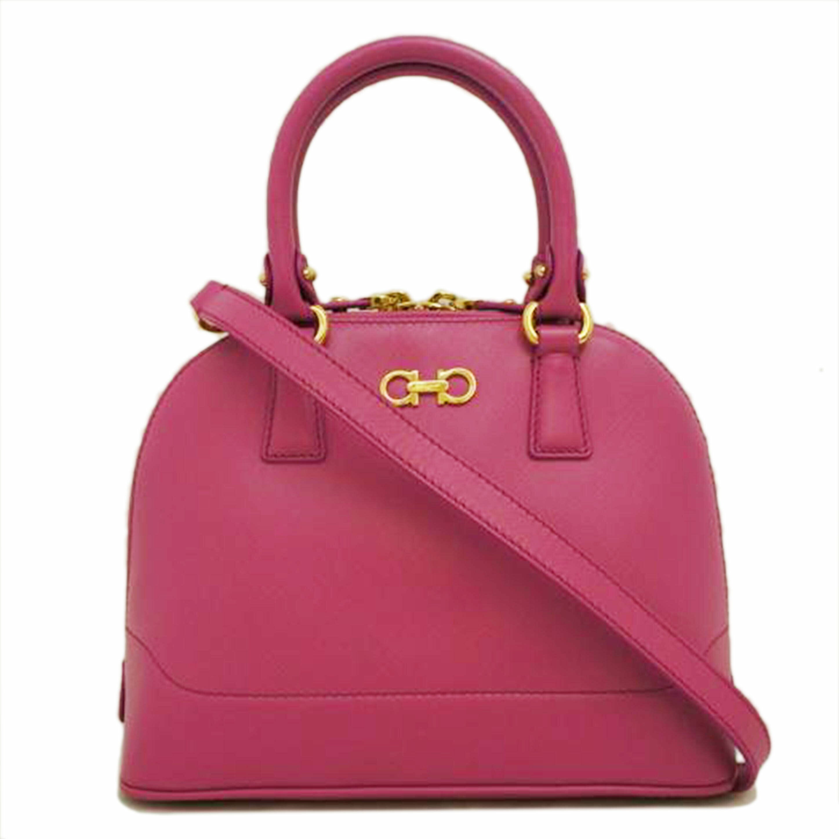 Ferragamo /Ferragamo ガンチーニ/レザー/2Wayハンド/GG-21//E703/ABランク/09