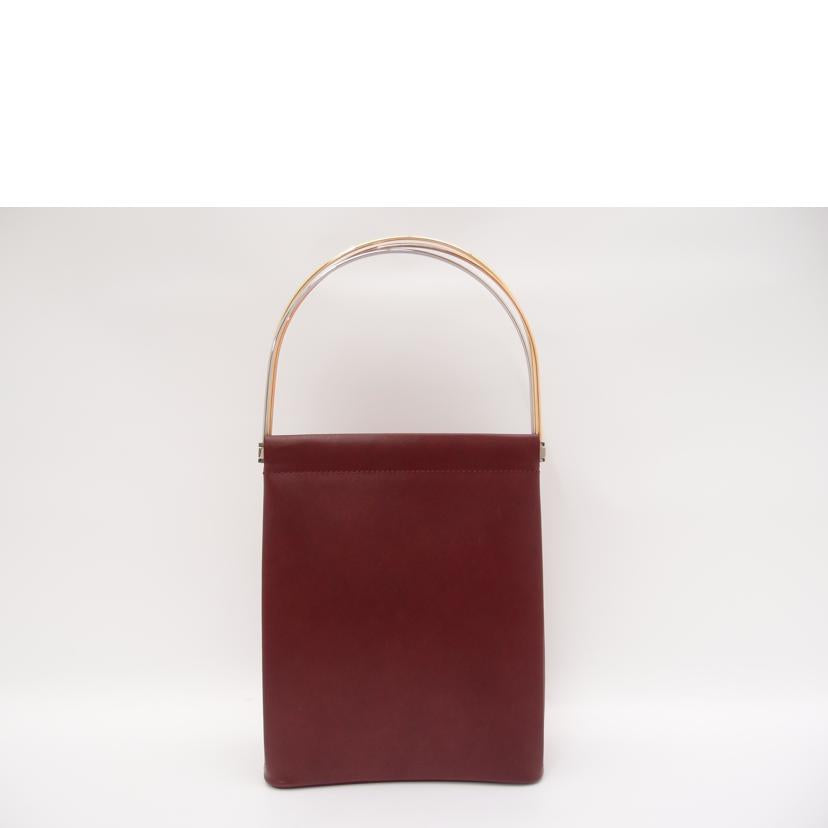 Cartier カルティエ ハンドバッグ レザー ワインレッド 3色/トリニティハンド/ボルドー//SAランク/69