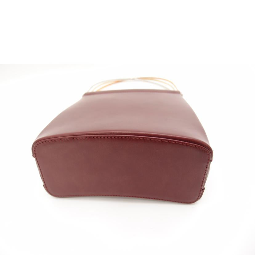 Cartier カルティエ ハンドバッグ レザー ワインレッド 3色/トリニティハンド/ボルドー//SAランク/69