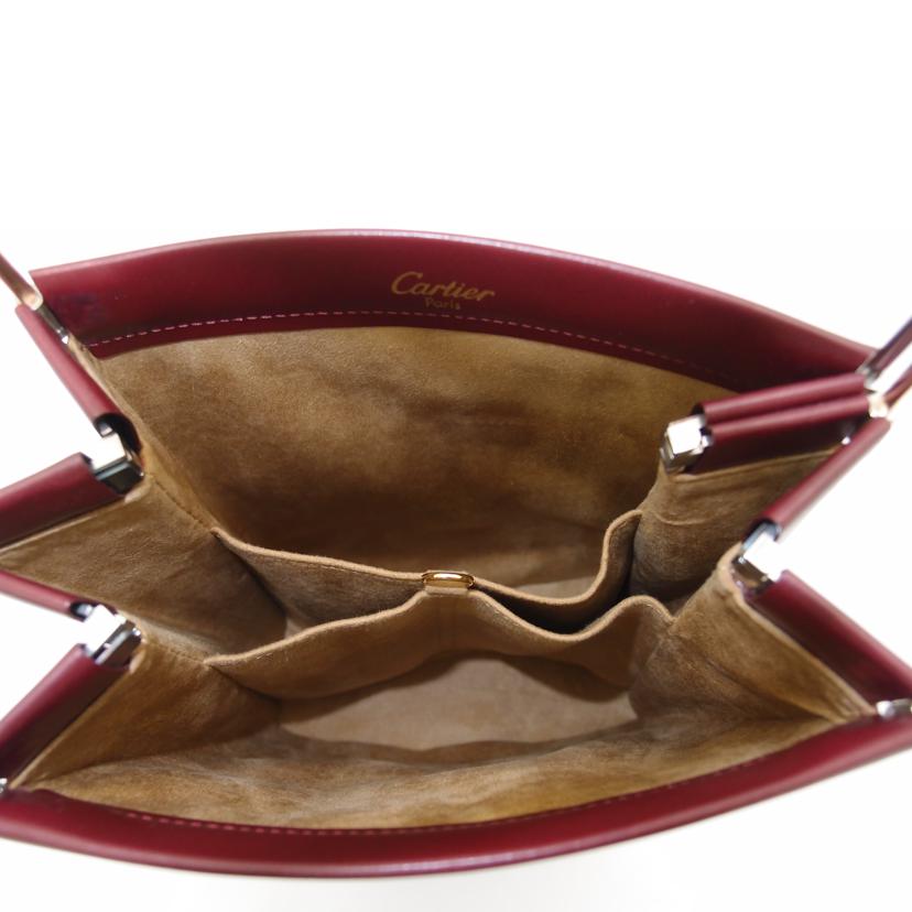 Cartier カルティエ ハンドバッグ レザー ワインレッド 3色/トリニティハンド/ボルドー//SAランク/69