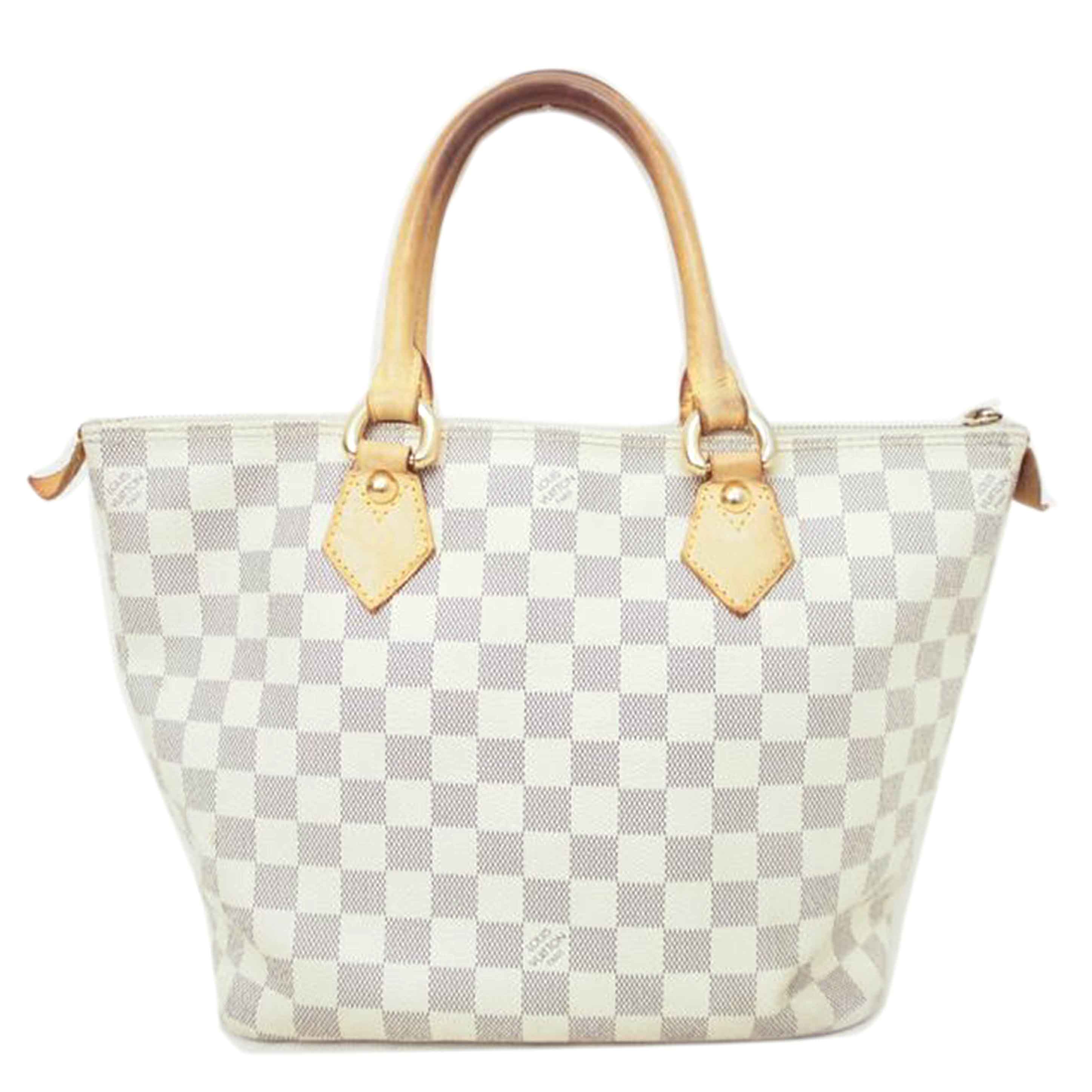 LOUIS VUITTON ルイヴィトン ルイ・ヴィトン ダミエ・アズール 市松模様 ホワイト 白 ショルダーバッグ ハンドバッグ トートバッグ ブラウン メンズ レディース 定番 人気 LV 斜め掛け 肩がけ/サレヤPM/ダミエ/アズール/N51186//VI1***/BCランク/78