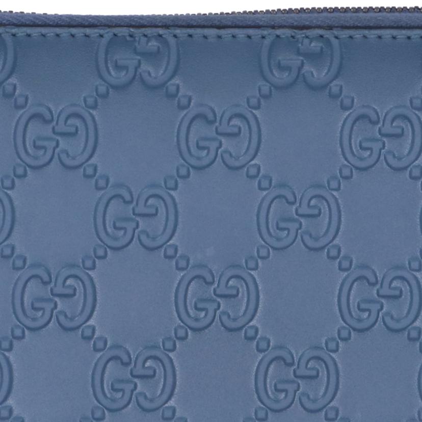 GUCCI グッチ/ラウンドジップ長財布/ブルー系/307987・2091//Aランク/75