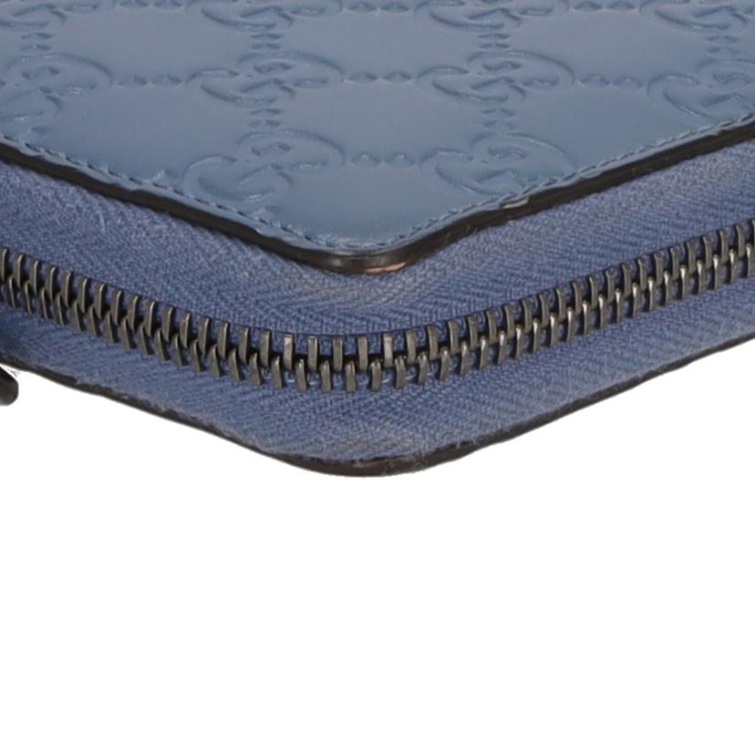 GUCCI グッチ/ラウンドジップ長財布/ブルー系/307987・2091//Aランク/75