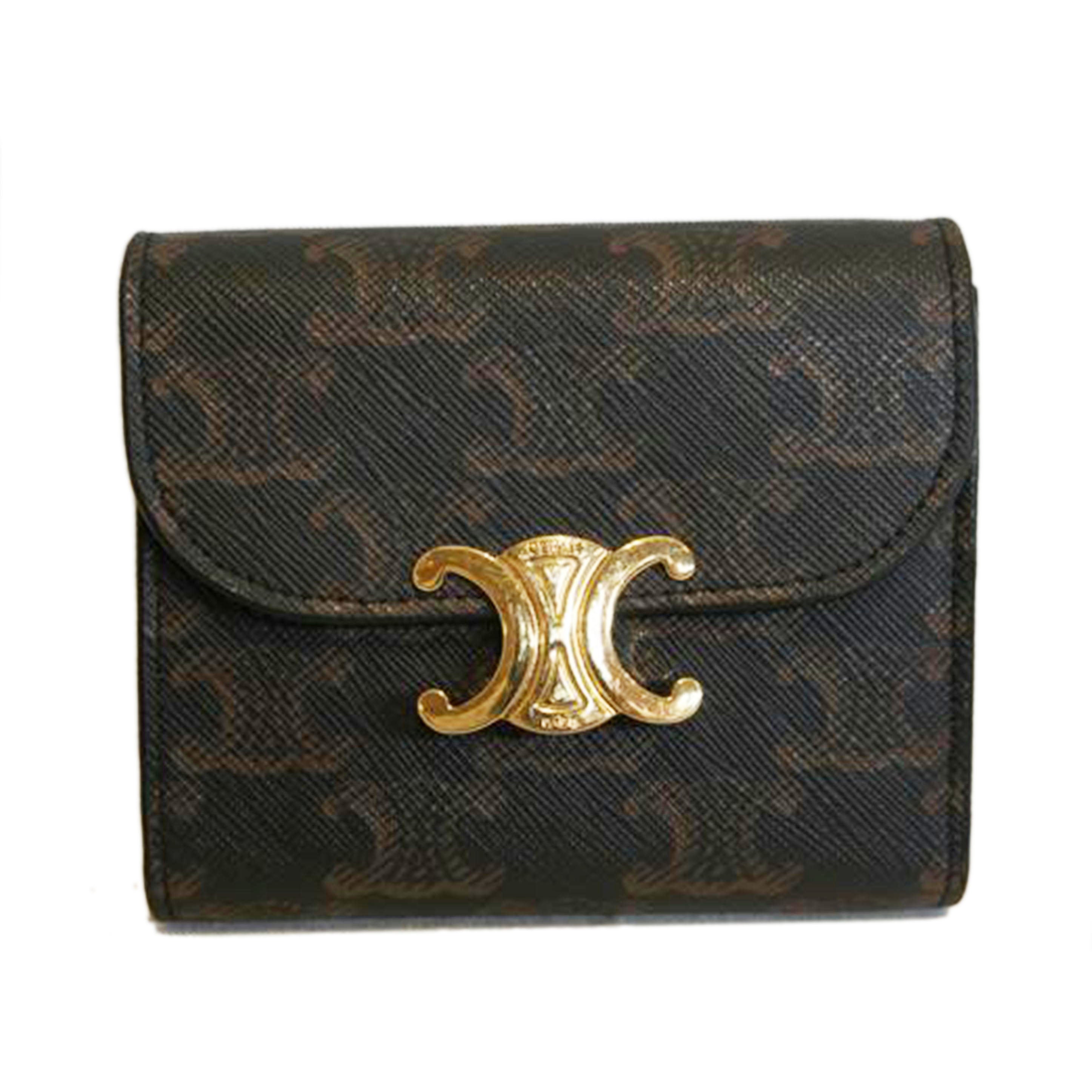 CELINE セリーヌ/スモールトリオンフウォレット/PVC/10D782CQH//Aランク/92