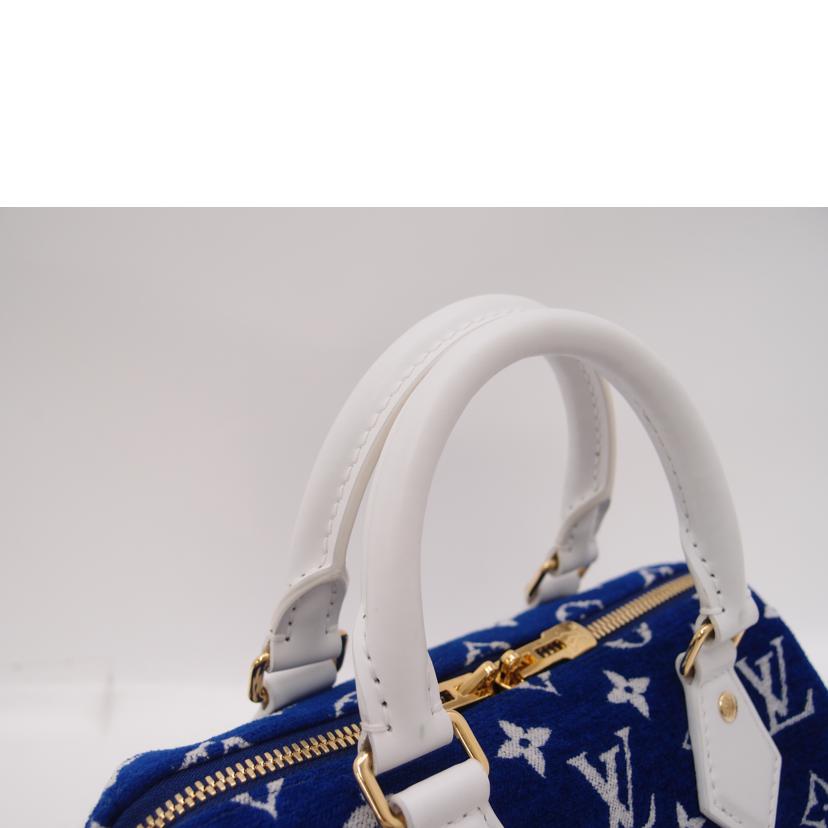 LOUIS VUITTON ルイヴィトン ビトン ハンドバック 2WAY ショルダーバック ミニ ボストンバック 斜め掛け 青 レディース/スピーディバンドリエール20/ジャカード・ベルベット/M20751//RFI****/SAランク/69