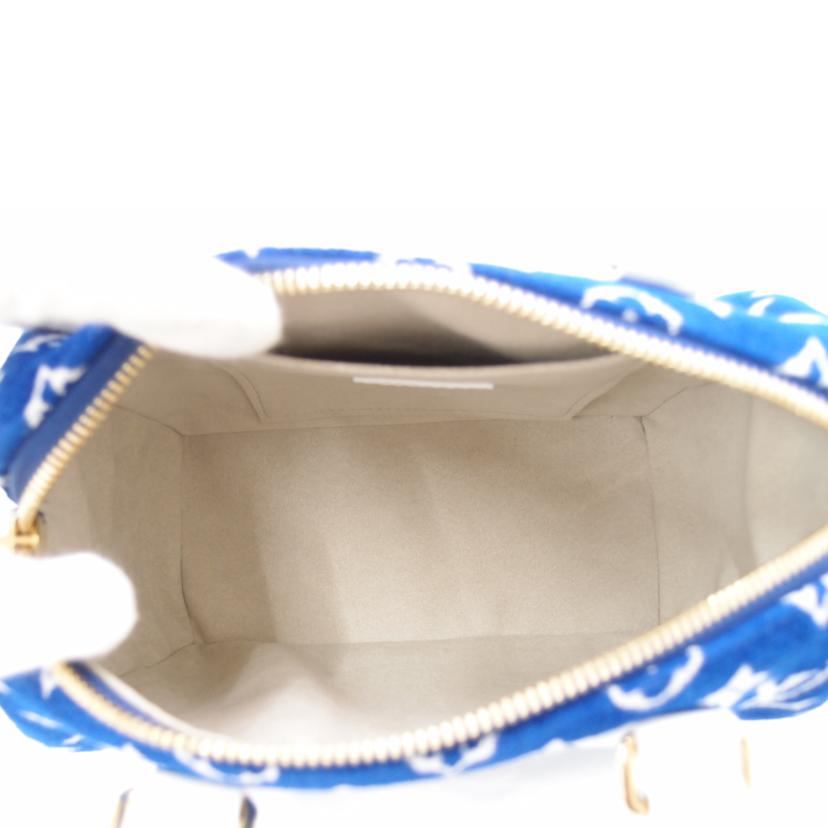 LOUIS VUITTON ルイヴィトン ビトン ハンドバック 2WAY ショルダーバック ミニ ボストンバック 斜め掛け 青 レディース/スピーディバンドリエール20/ジャカード・ベルベット/M20751//RFI****/SAランク/69