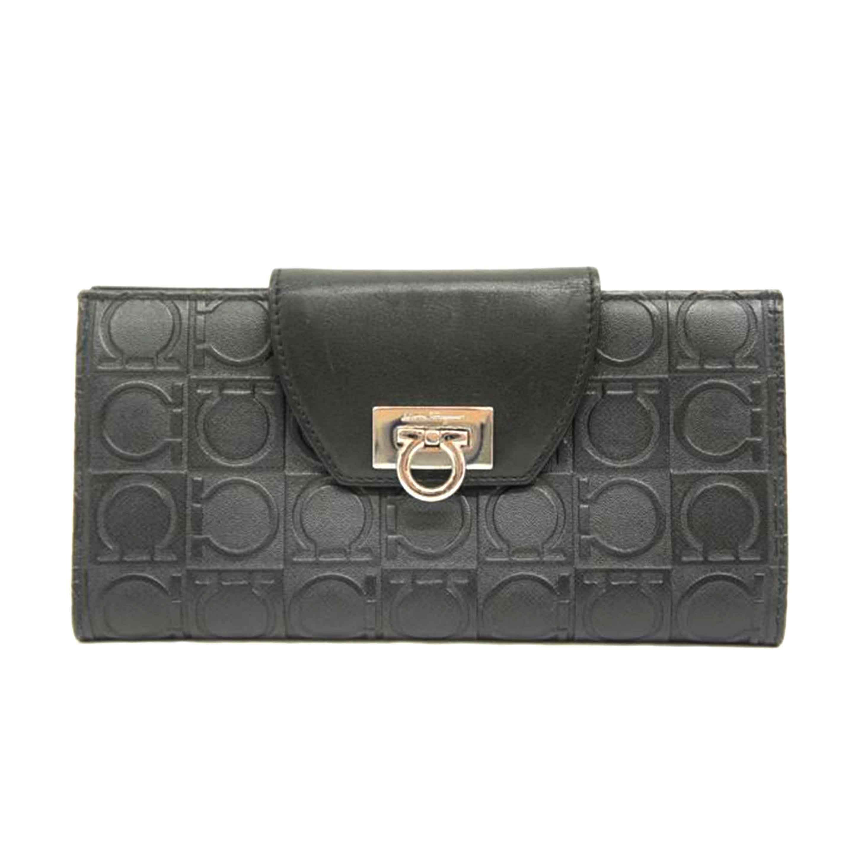 Salvatore Ferragamo サルヴァトーレフェラガモ/ガンチーニ長財布/IY-224209//ABランク/05