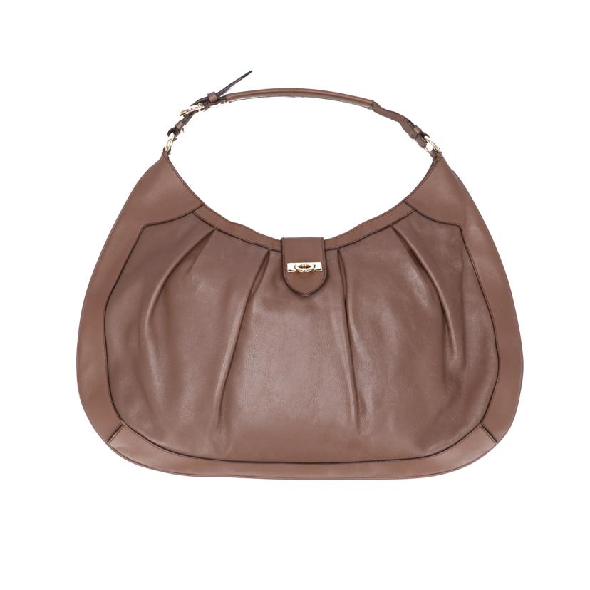 Ferragamo フェラガモ バッグ ハンドバッグ レディース ブラウン/レザーワンショルダー/AU-21//D231/Bランク/75