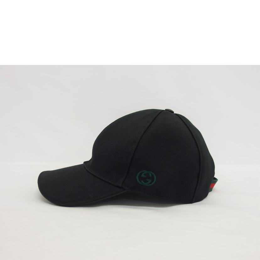 GUCCI グッチ/インターロッキングG/ベースボールキャップ/ブラック/387554//4H010/Bランク/04