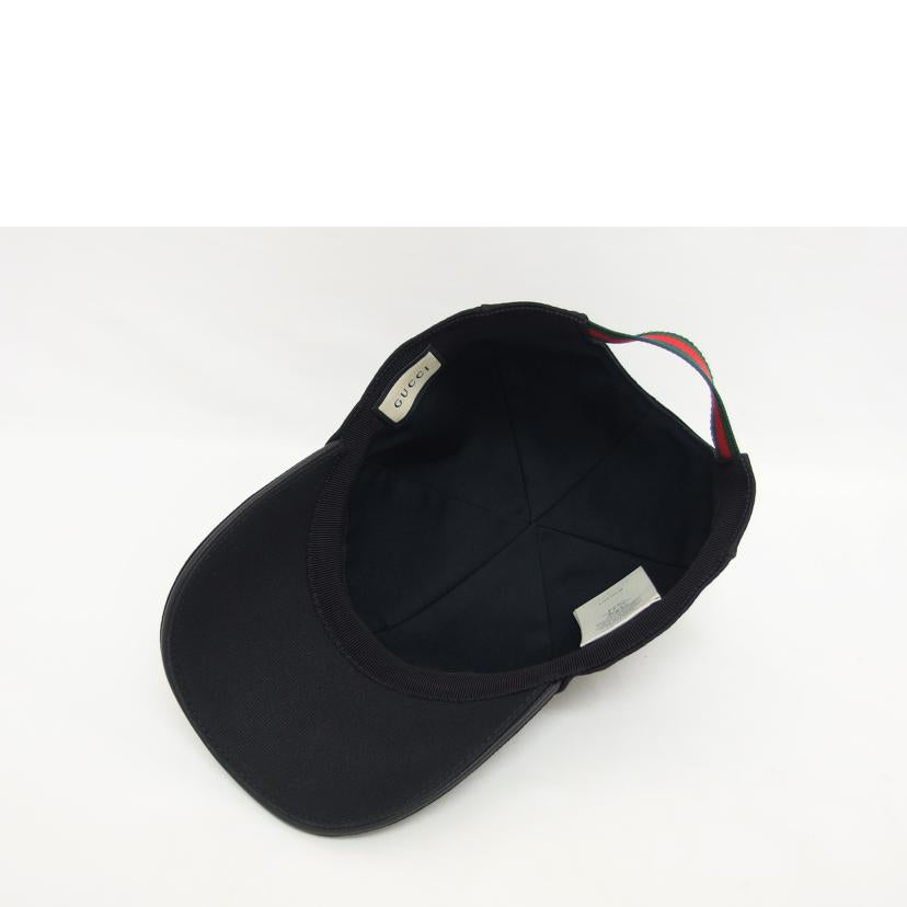 GUCCI グッチ/インターロッキングG/ベースボールキャップ/ブラック/387554//4H010/Bランク/04