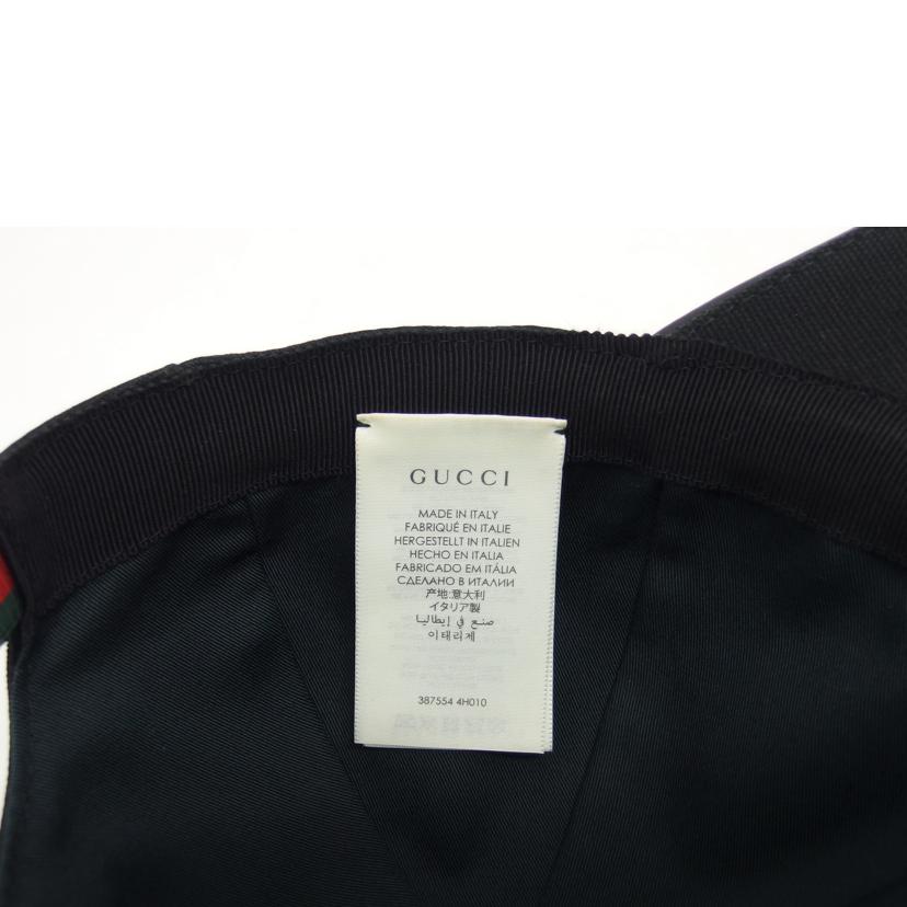 GUCCI グッチ/インターロッキングG/ベースボールキャップ/ブラック/387554//4H010/Bランク/04