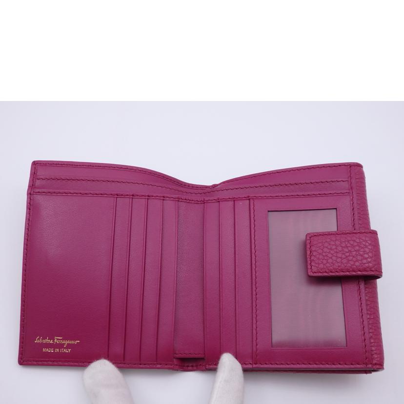 Ferragamo フェラガモ/ガンチーニレザー折り財布/JL-22 C268//ABランク/93