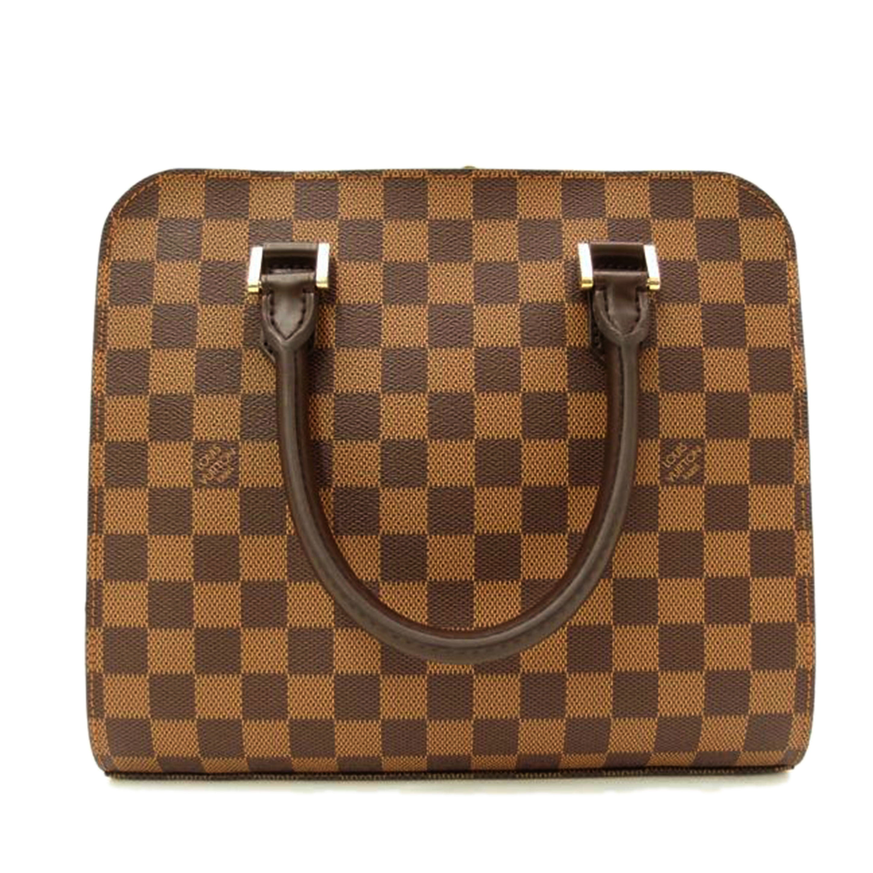 LOUIS VUITTON ルイヴィトン ルイ・ヴィトン ビトン ダミエ・エベヌ 市松模様 ブラウン 茶 ハンドバッグ トートバッグ レディース 定番 人気 LV /トリアナ/ダミエ・エベヌ/N51155//VI0***/SAランク/69