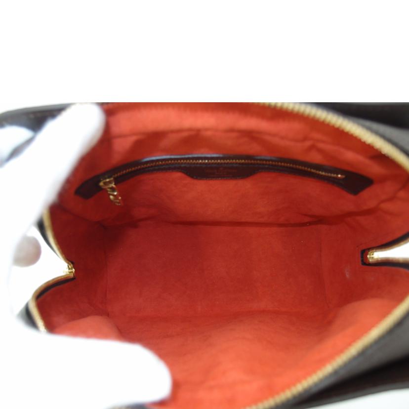 LOUIS VUITTON ルイヴィトン ルイ・ヴィトン ビトン ダミエ・エベヌ 市松模様 ブラウン 茶 ハンドバッグ トートバッグ レディース 定番 人気 LV /トリアナ/ダミエ・エベヌ/N51155//VI0***/SAランク/69