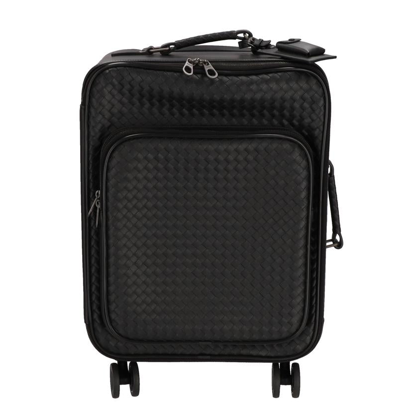 BOTTEGA ボッテガヴェネタ BOTTEGAVENETA イントレチャートキャリーバッグ トロリー エバノ ブラック 445086 V4651/イントレチャートキャリーバッグ/ブラック/ 445086 V4651//ABランク/37