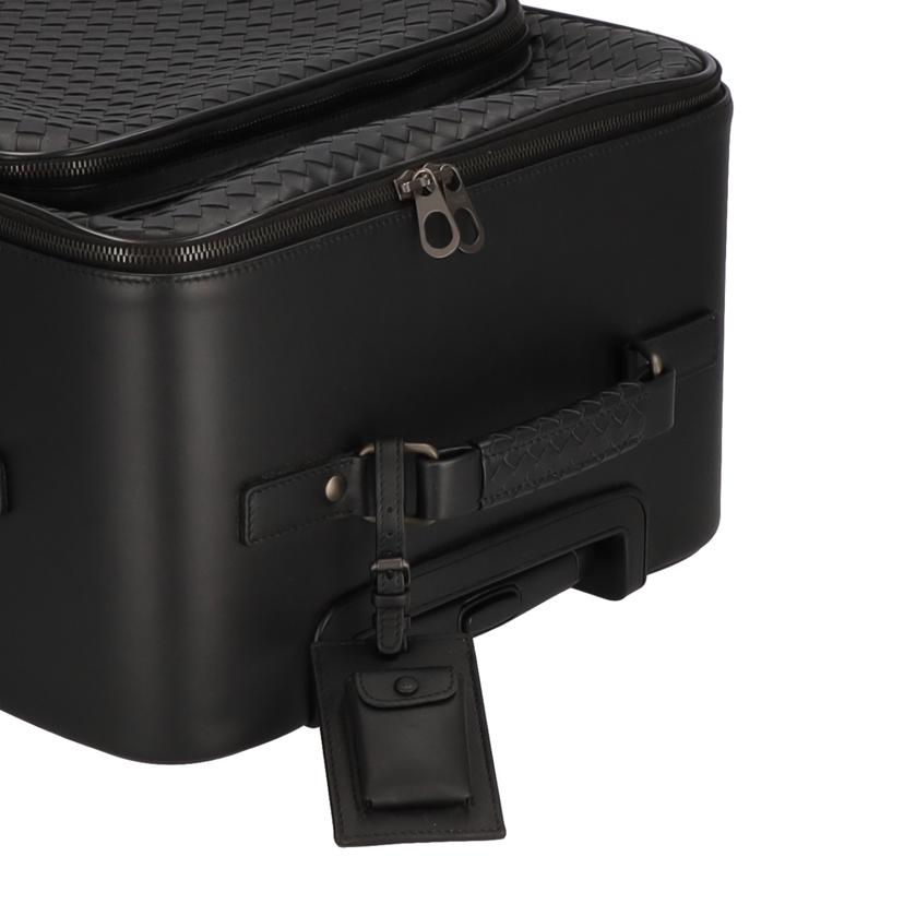 BOTTEGA ボッテガヴェネタ BOTTEGAVENETA イントレチャートキャリーバッグ トロリー エバノ ブラック 445086 V4651/イントレチャートキャリーバッグ/ブラック/ 445086 V4651//ABランク/37