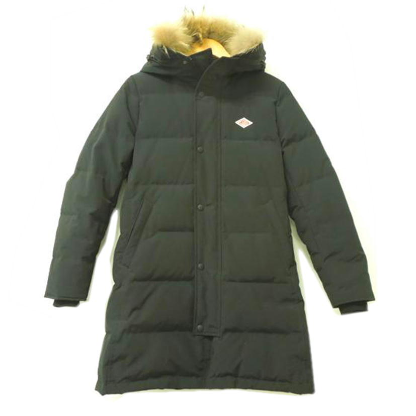DANTON/DANTON ファー付き ロングダウンコート ブラック サイズ36/JD8744//Aランク/83