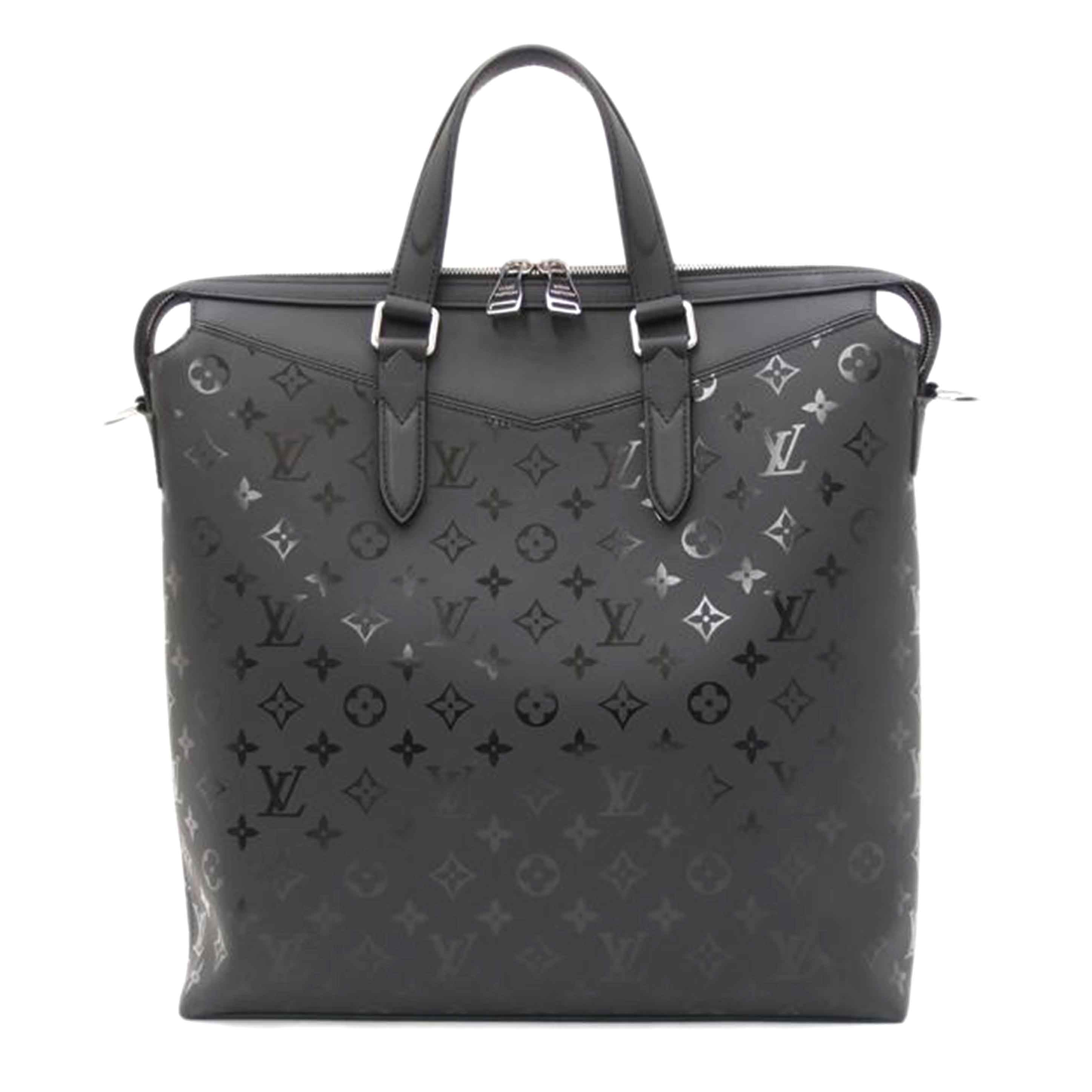 LOUIS VUITTON ルイヴィトン ビトン 2WAY ハンドバック ショルダーバッグ トートバッグ ビジネスバック A4対応 斜め掛け 肩掛け メンズ レディース 黒 LV/トートNS/モノグラム・イリュージョン/M40528//RI2***/Aランク/69