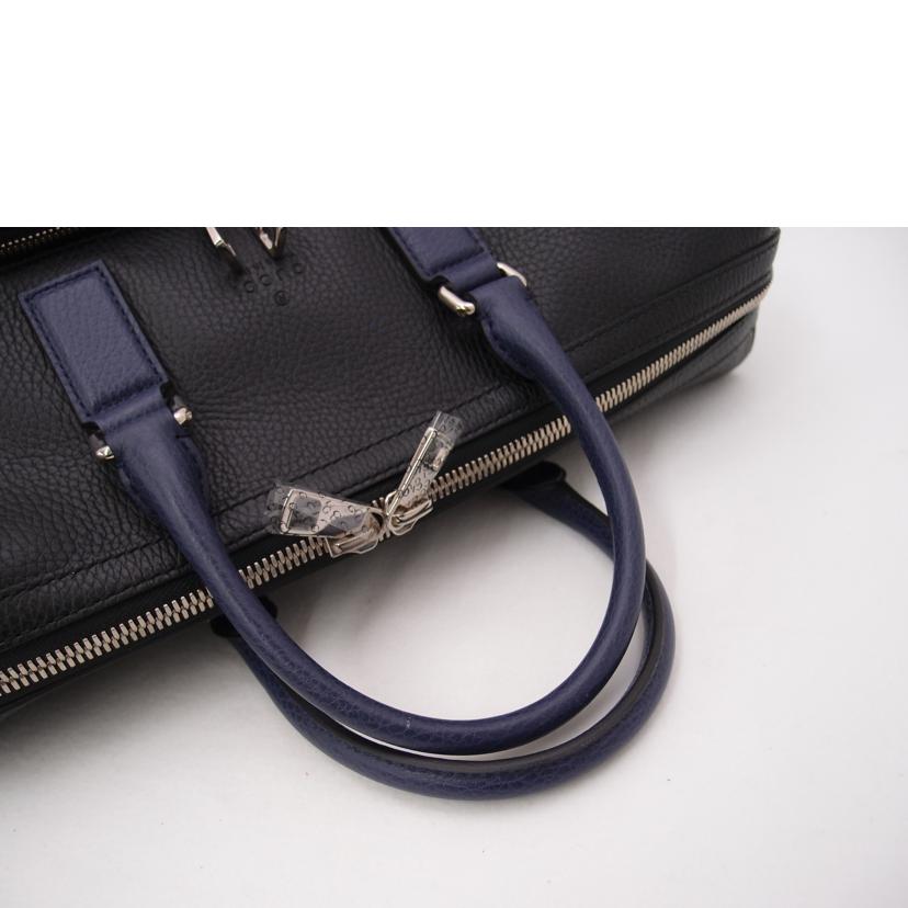 GUCCI ビジネスバック A4対応 ハンドバック メンズ レディース/レザーブリーフケース/ブルー/411872//204***/SAランク/69