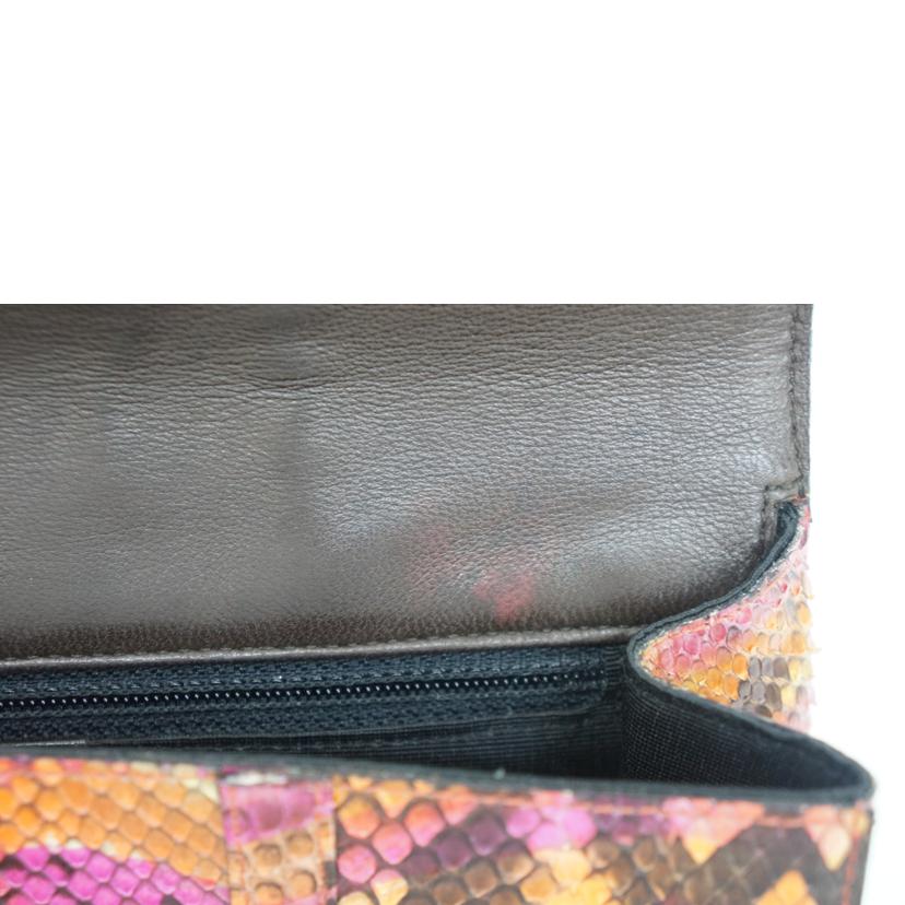 CHANEL シャネル/CCココマークパイソンフラップハンド//5963971/ABランク/09