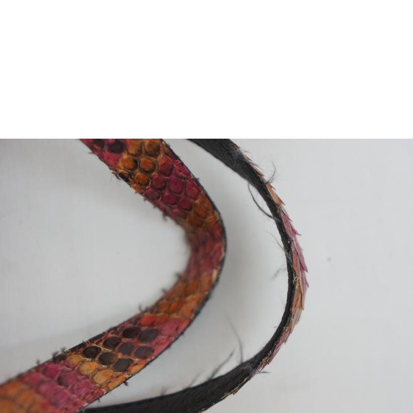 CHANEL シャネル/CCココマークパイソンフラップハンド//5963971/ABランク/09