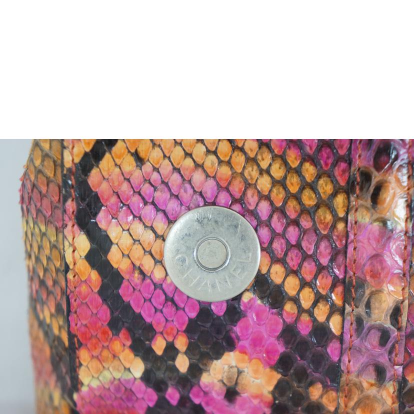 CHANEL シャネル/CCココマークパイソンフラップハンド//5963971/ABランク/09