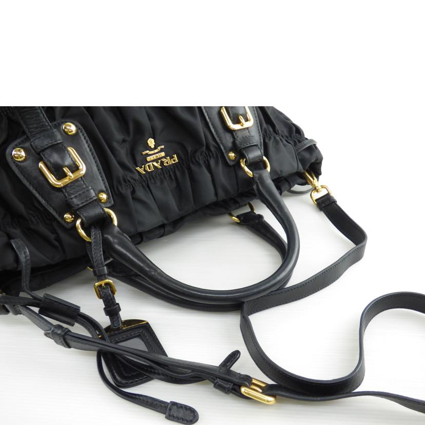 PRADA プラダ/ギャザーナイロンレザー2WAYバッグ/BN1788//ABランク/64