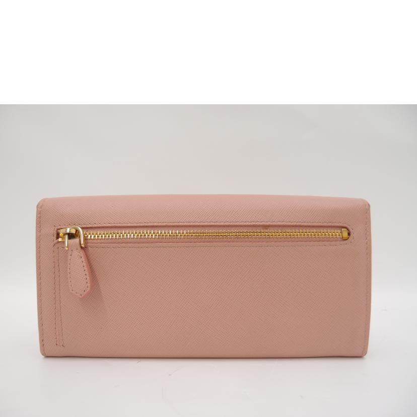 PRADA プラダ/サフィアーノリボン・ツインホック長財布/ピンク/1MH132//64/ABランク/69