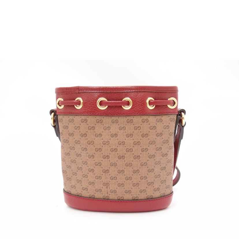 GUCCI グッチ ショルダーバッグ 巾着 斜メ掛ケ レディース/GGスプリーム・ミニバケット/ドラエモンコラボ/647801//520981/Aランク/69