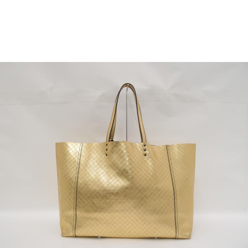BOTTEGA VENETA ボッテガ・ヴェネタ 肩掛ケ 金色 レディース メンズ/イントレッチオ・ミラージュトート/ゴールド//B01958582E/Aランク/69