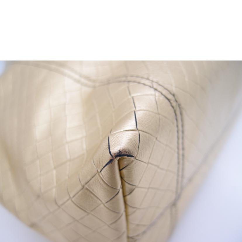 BOTTEGA VENETA ボッテガ・ヴェネタ 肩掛ケ 金色 レディース メンズ/イントレッチオ・ミラージュトート/ゴールド//B01958582E/Aランク/69