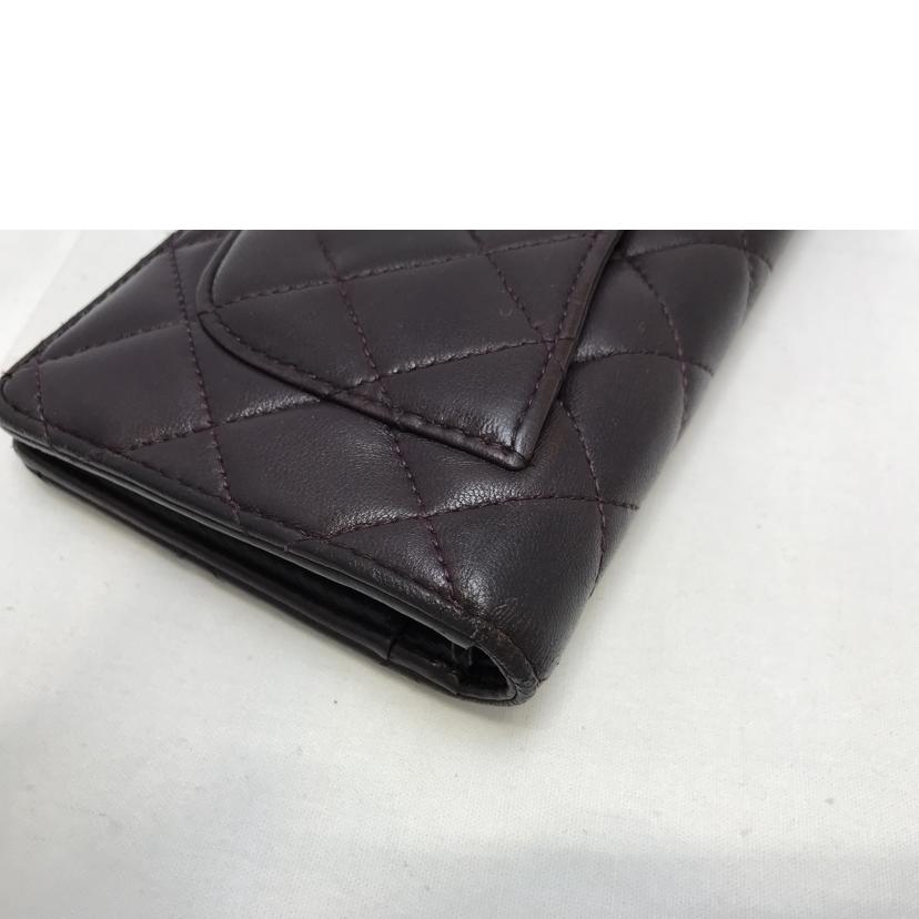 CHANEL シャネル/マトラッセ長財布 パープル/15216075//ABランク/51